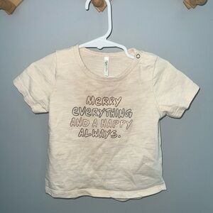 Rylee + Cru t-shirt merry everything and a happy always